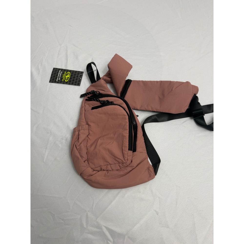 Athletic Works Pink Sling Backpack Crossbody Bag Shoulder Strap Pocket NWT